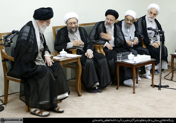 دیدار رئیس و مسئولان قوه قضائیه با رهبر انقلاب (عکس)