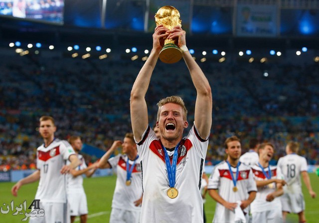 مراسم اهدای جام جهانی 2014 به آلمان (عکس)