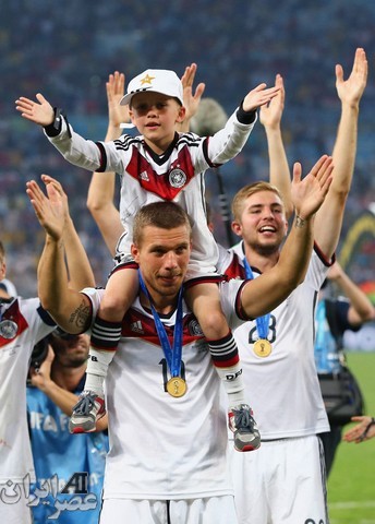 مراسم اهدای جام جهانی 2014 به آلمان (عکس)
