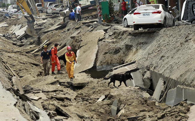 انفجار مرگبار لوله‌های گاز در تایوان (+عکس)