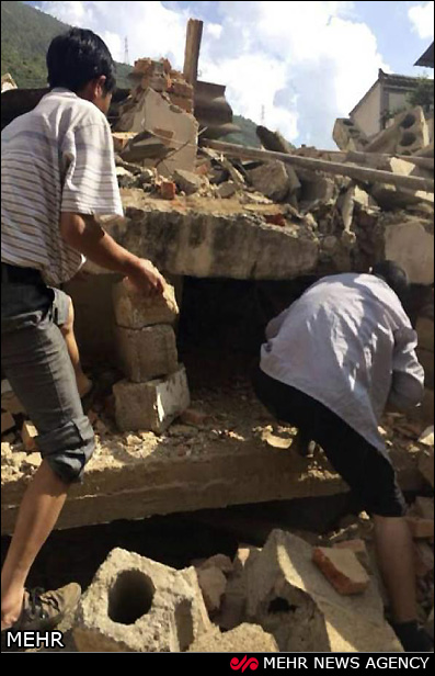 زلزله در چین (عکس)