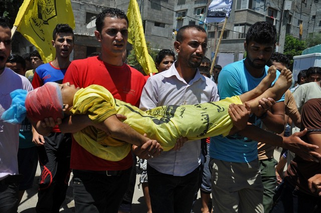 نخستین شهید غزه بعداز پایان آتش بس 72 ساعته (عکس)