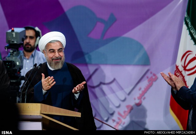 همایش سازمان های مردم نهاد با حضور روحانی (عکس)