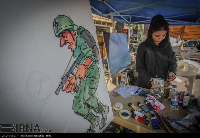 کارگاه نقاشی همبستگی با غزه (عکس)