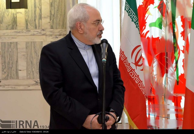 دیدار ظریف با  وزیر خارجه و رییس سنای ایتالیا (عکس)