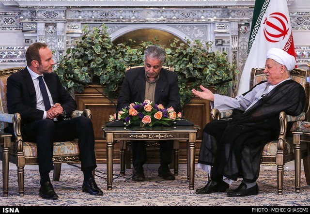 دیدار وزیر خارجه دانمارک با هاشمی (عکس)