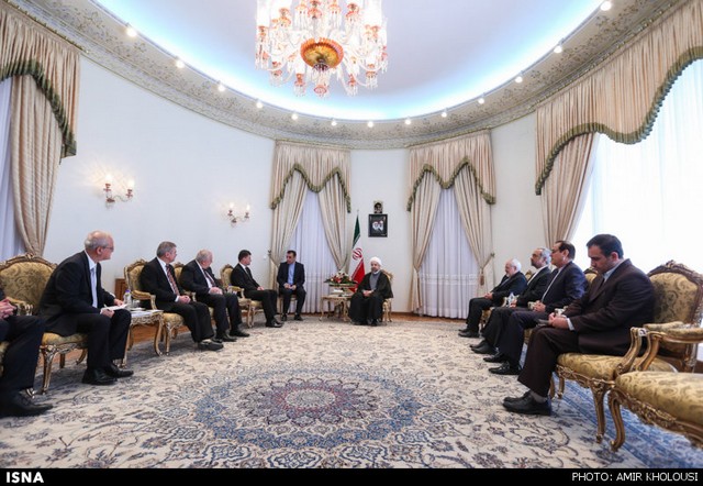 دیدار وزیر خارجه اسلواکی با روحانی (عکس)