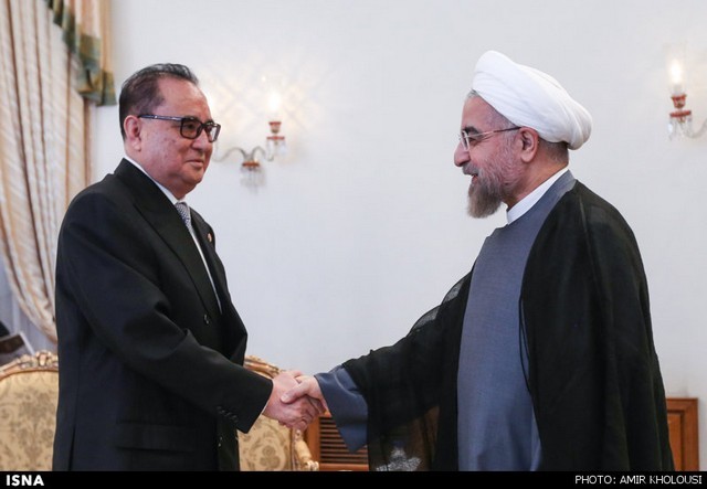 دیدار وزیر خارجه کره شمالی با روحانی (عکس)