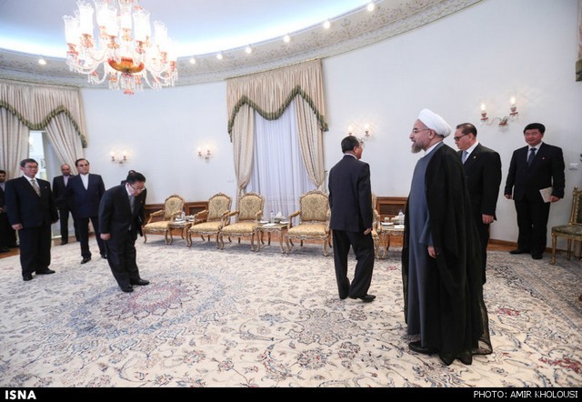 دیدار وزیر خارجه کره شمالی با روحانی (عکس)