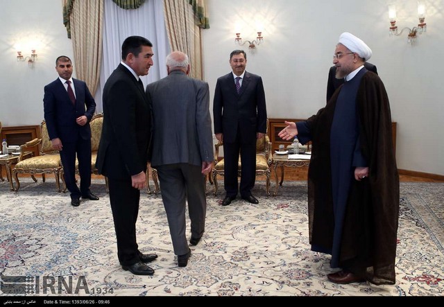 دیدار وزیر اقتصاد آذربایجان با روحانی (عکس)