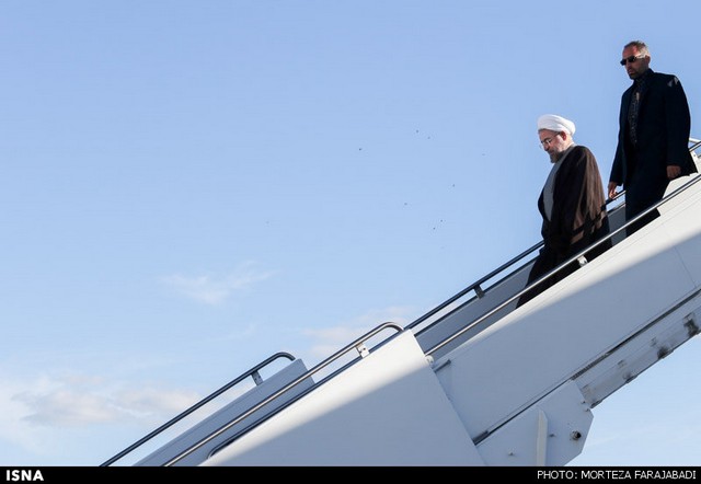 ورود روحانی به نیویورک (عکس)