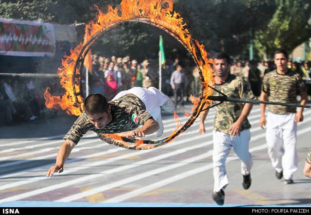 رژه نیرو‌های مسلح در سراسر کشور (عکس)