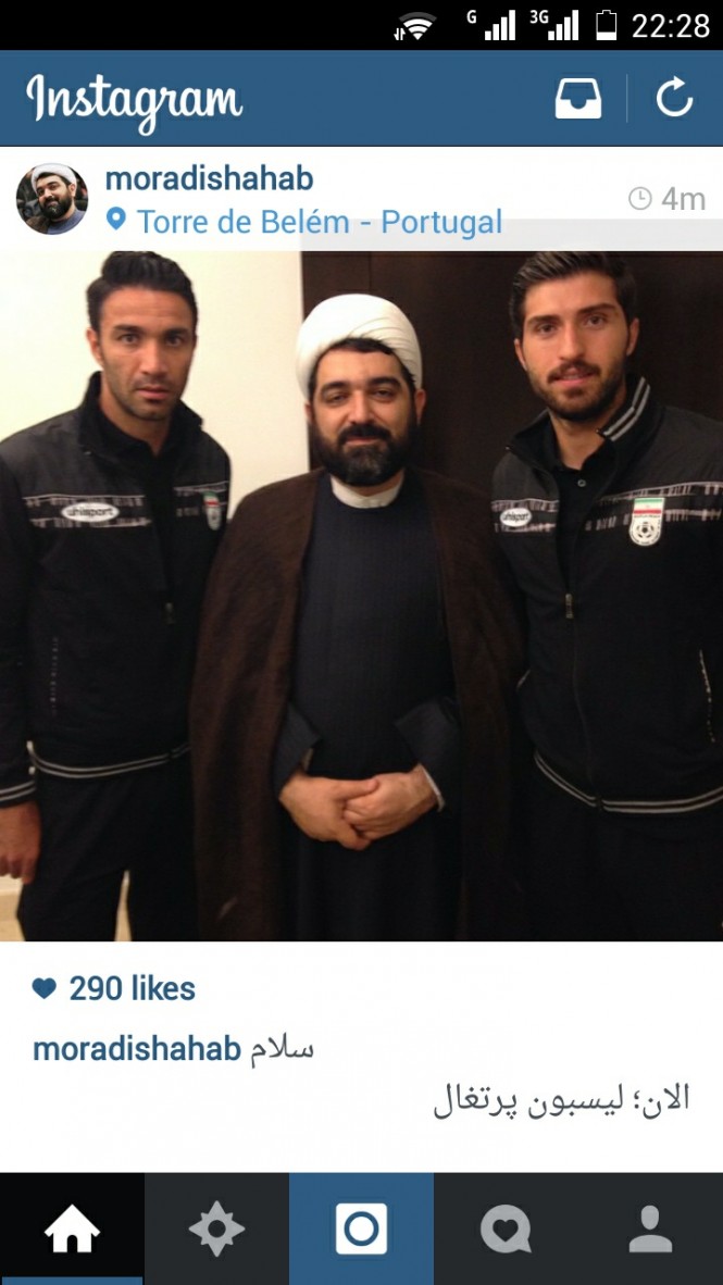 شهاب مرادی به اردوی تیم ملی در پرتغال سر زد(عکس)