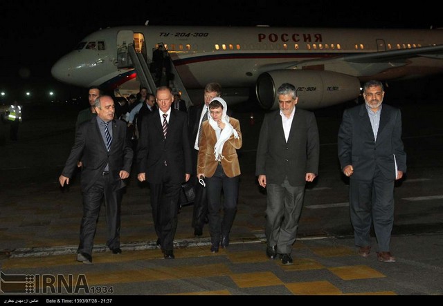 ورود دبیر شورای امنیت ملی روسیه به تهران (عکس)