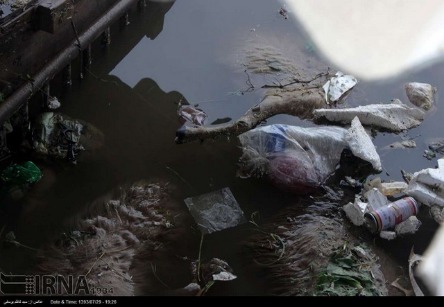 خسارت سیل به مرکز فروش دام در تبریز (عکس)