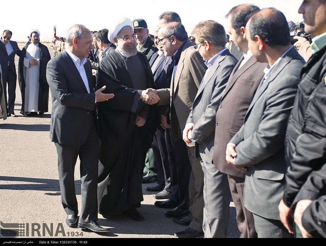 سفر روحانی به زنجان (عکس)