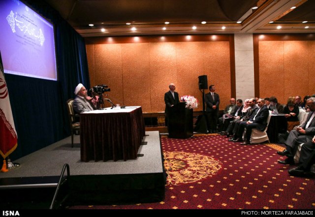 نشست خبری روحانی در نیویورک (عکس)