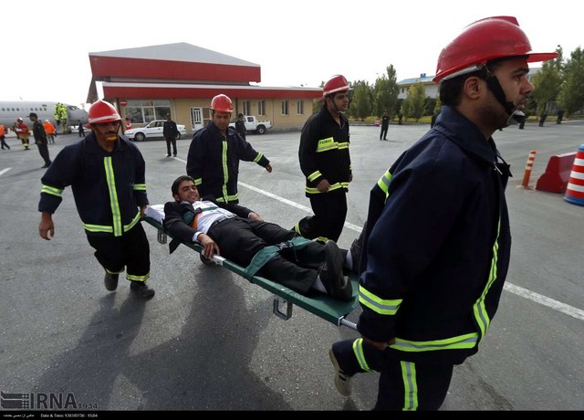 مانور طرح اضطراری فرودگاه - مشهد (عکس)
