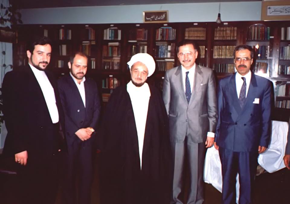 عراقچی در کنار علامه جعفری(عکس)