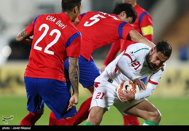 درگیری بازیکنان ایران و کره جنوبی(فیلم/عکس)