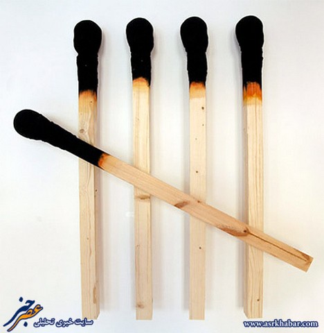 هنرنمایی کبریتی (عکس)