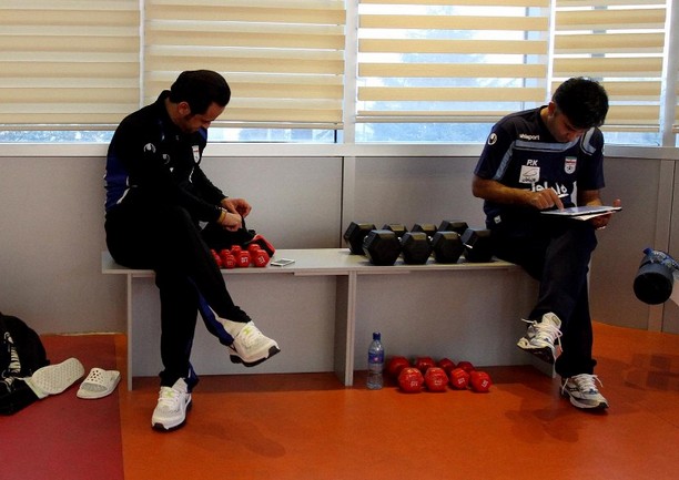 مربي محبوب و تمرين بانشاط تیم ملی (عکس)