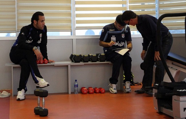 مربي محبوب و تمرين بانشاط تیم ملی (عکس)