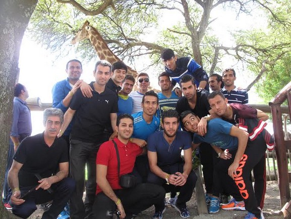 بازيکنان تيم ملي در پارک ژوهانسبورگ (گزارش تصویری)