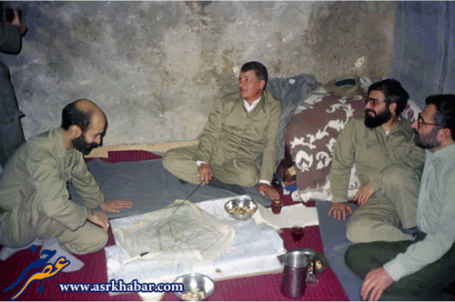 تصویر نادیده از هاشمی، روحانی و شهید خرازی در جنگ