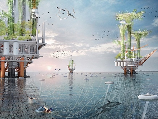 تبدیل سکوهای نفتی به آسمانخراشهای زیستی تبدیل سکوهای نفتی به آسمانخراشهای زیستی