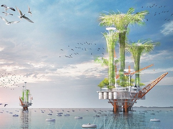 تبدیل سکوهای نفتی به آسمانخراشهای زیستی تبدیل سکوهای نفتی به آسمانخراشهای زیستی