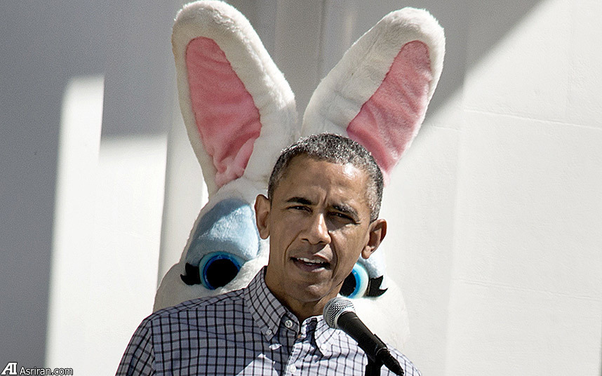 تصویری جالب از اوباما (عکس)