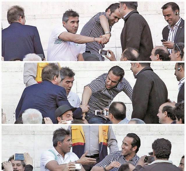 شوخی عابدزاده با علی کریمی (عکس)