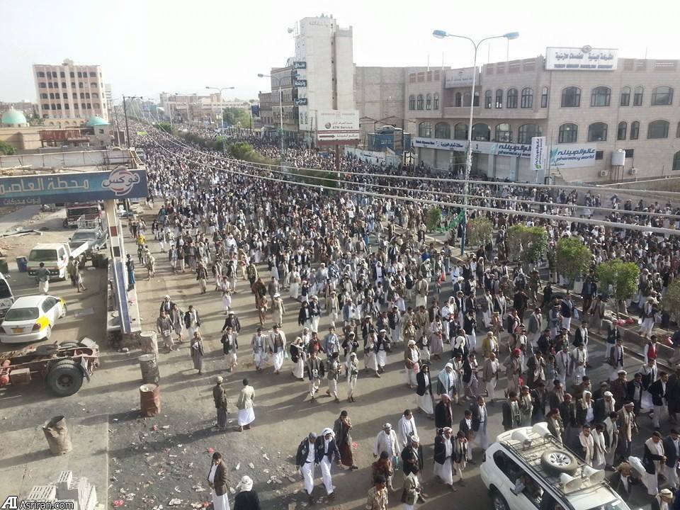 تظاهرات سراسری در صنعا علیه آل سعود(عکس)