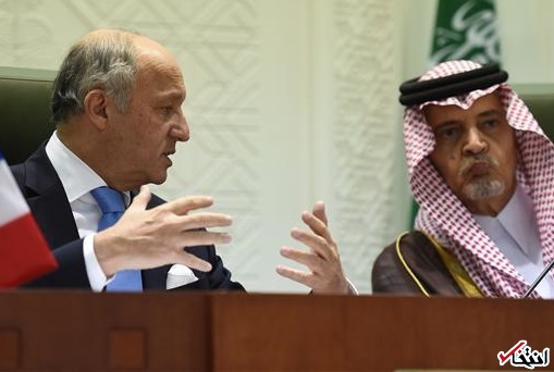 کنفرانس خبری وزرای خارجه عربستان و فرانسه درباره توافق لوزان کنفرانس خبری وزرای خارجه عربستان و فرانسه درباره توافق لوزان