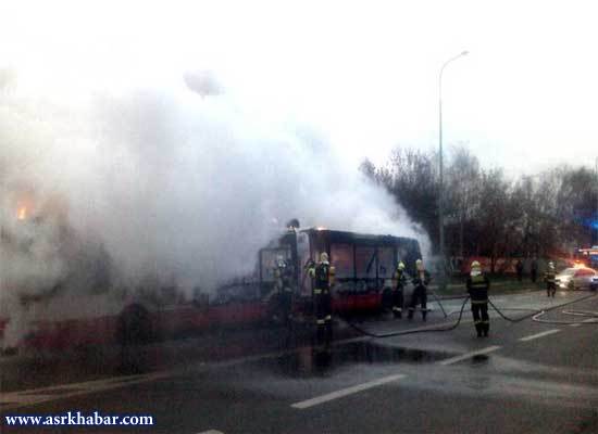 آتش‌سوزی 3 اتوبوس شهری به فاصله چند روز در پراگ! (+عکس)