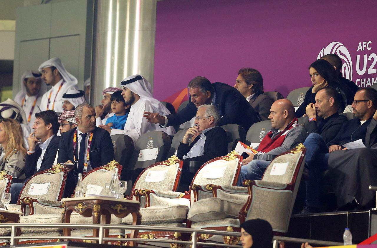 ترک ورزشگاه کی‌روش بعد از گل ایران (عکس)