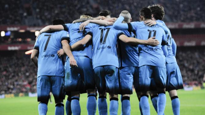 بیلبائو 1 - 2 بارسلونا / یک قدم تا صعود بدون مسی بدون سوارز(+عکس)