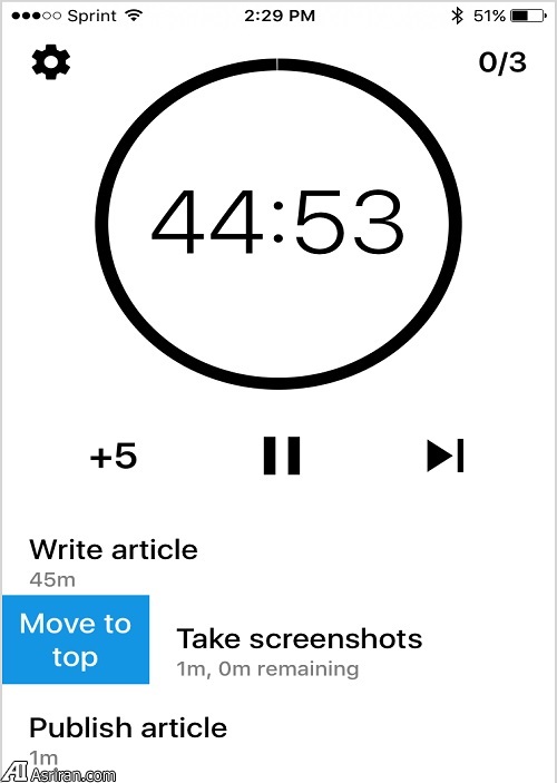 زمانبدنی انجام وظایف با اپلیکیشن Sloth