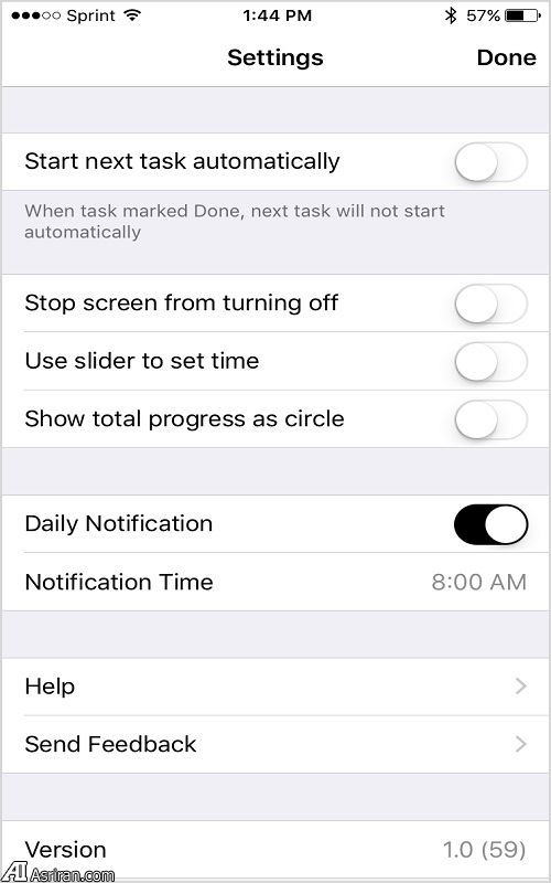 زمانبدنی انجام وظایف با اپلیکیشن Sloth
