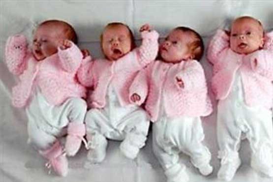 مادر 23 ساله اصفهانی، ۴ قلوی دختر زایید مادر 23 ساله اصفهانی، ۴ قلوی دختر زایید