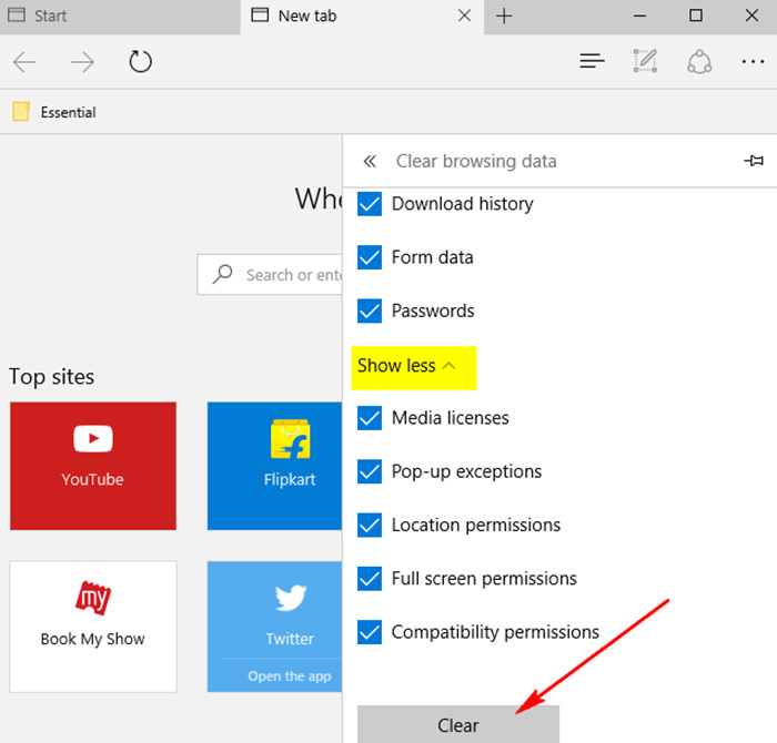 مرورگر اج را به روشهای مختلف ریست کنید مرورگر اج را به روشهای مختلف ریست کنید