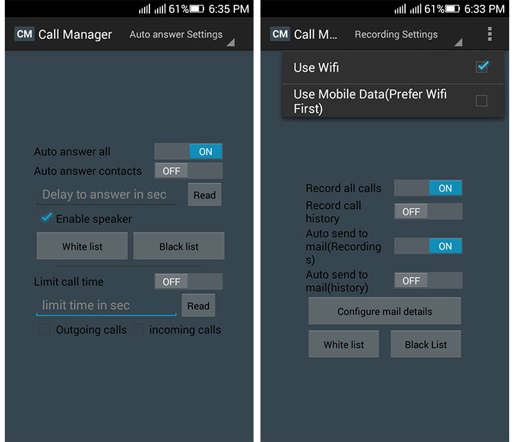 پاسخ خودکار، بلاک شماره و ضبط تماس در Call Manager پاسخ خودکار، بلاک شماره و ضبط تماس در Call Manager