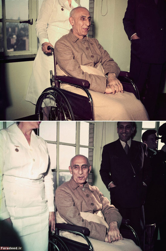 مصدق در بیمارستان نیویورک (عکس)