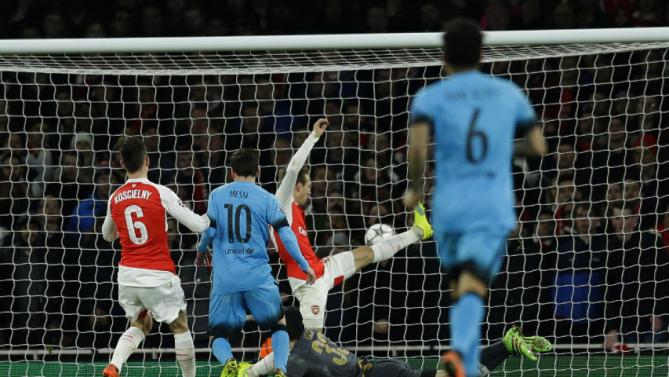 آرسنال 0 - 2 بارسلونا / خیال  شاگردان انریکه راحت شد(+عکس)