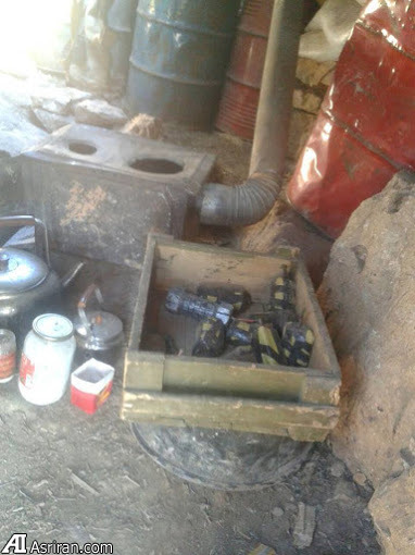 کشف خمپاره اسرائیلی از مقر جبهه النصره (عکس)