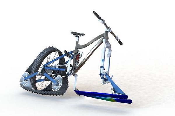 دوچرخهسواری بر روی برف+تصاویر دوچرخهسواری بر روی برف+تصاویر