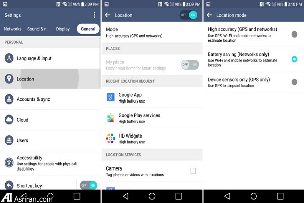 توصیههای برای افزایش عمر باتری ال جی G4 توصیههای برای افزایش عمر باتری ال جی G4