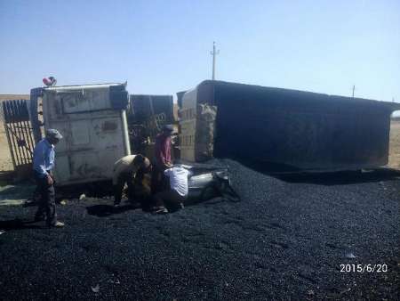 مرگ زوج سالمند زیر 24 تن آسفالت