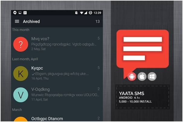 مدیریت پیامک‌‌ها با اپلیکیشن YAATA SMS